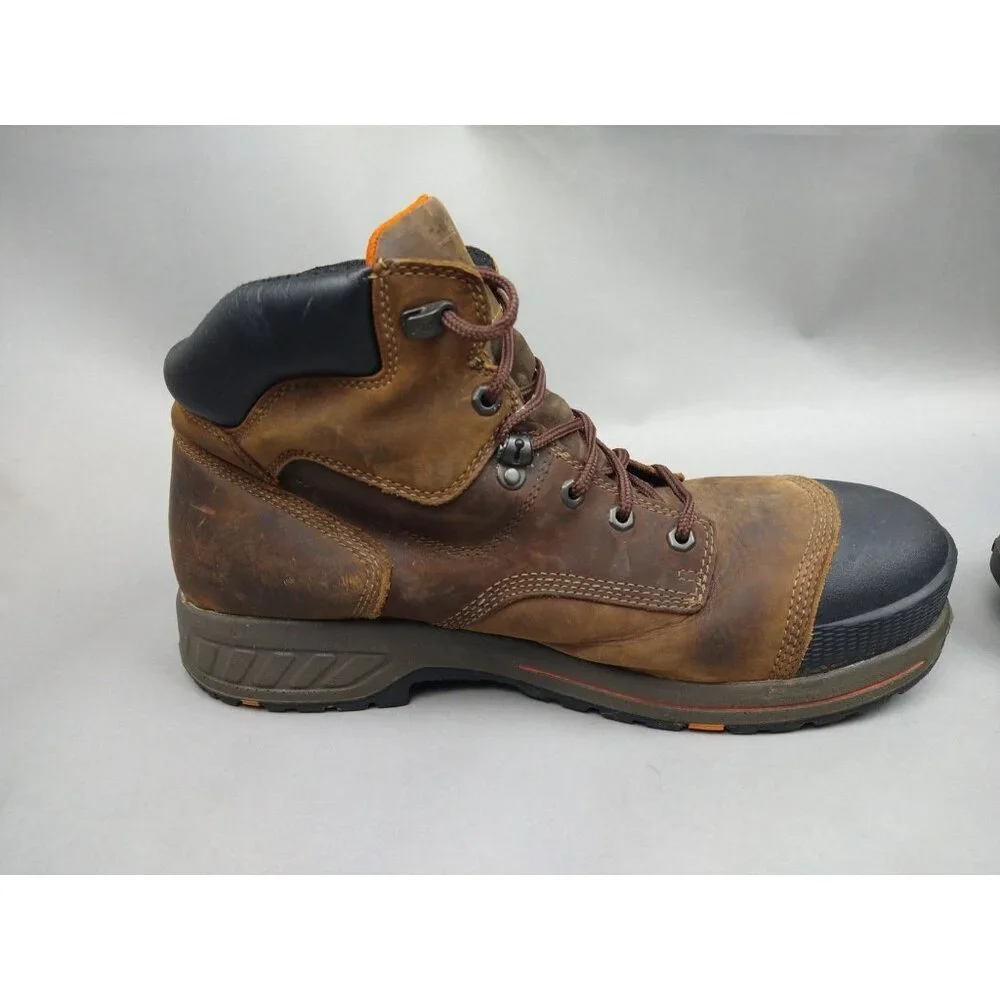 Timberland Pro Mens‎ Helix HD 6” Comp Toe Waterproof Boot Brown Size 14W